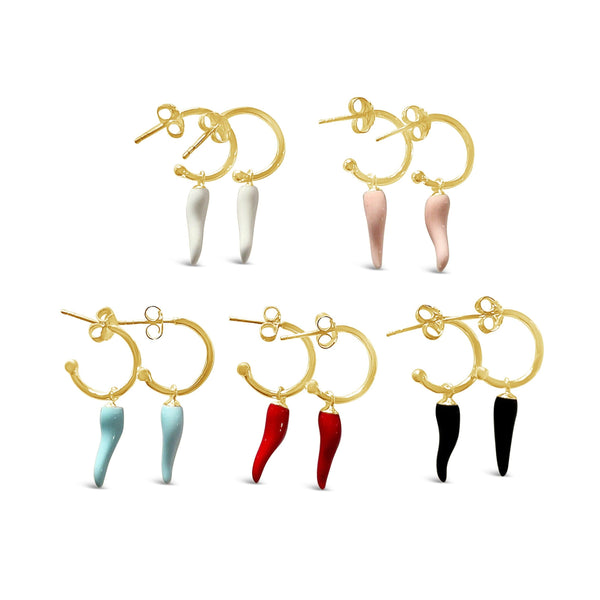Chilli Colour Earrings - Sue Sensi