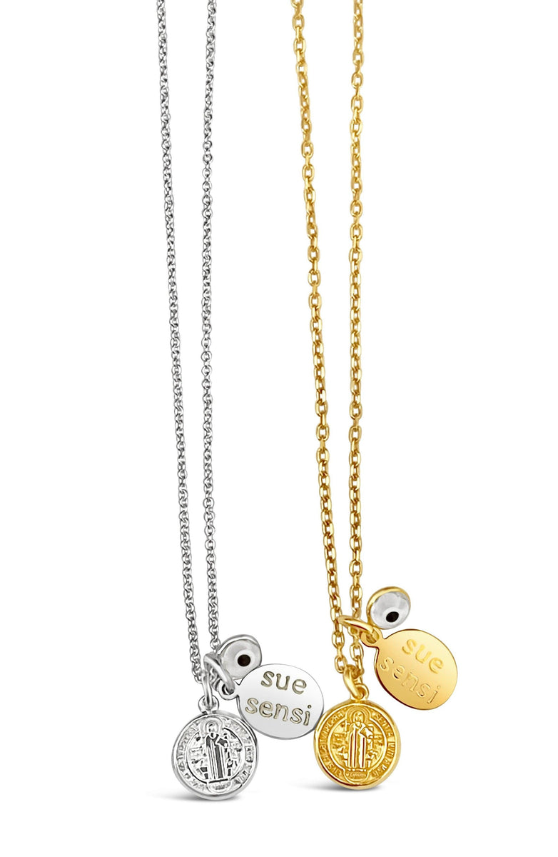 St Benedict Mini Charm Necklace – Sue Sensi