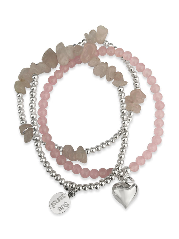 Wear for love & gratitude bracelet set - Sue Sensi