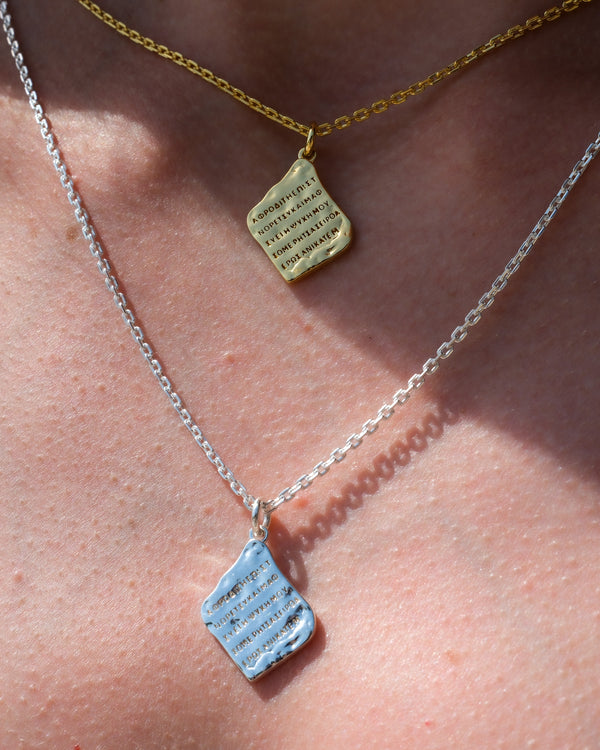 Aphrodite Love Words Necklace