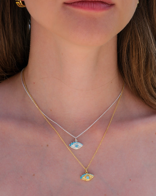 Poseidon Wave Eye Necklace