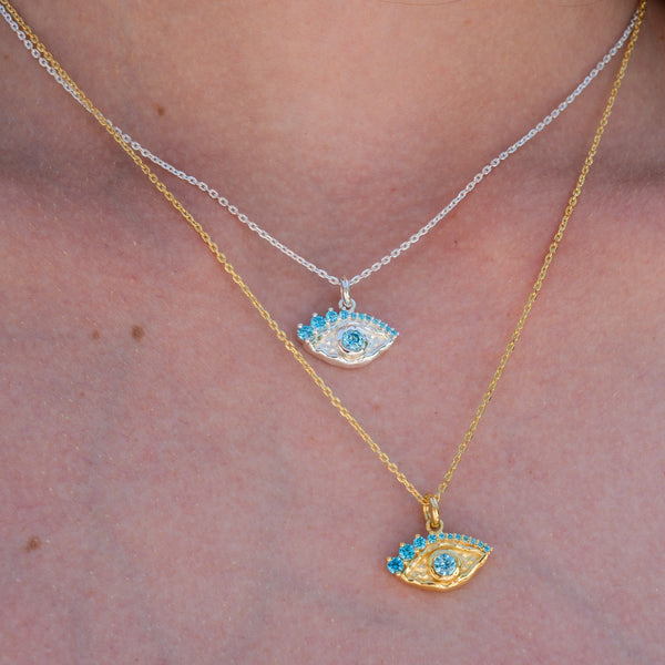 Poseidon Wave Eye Necklace