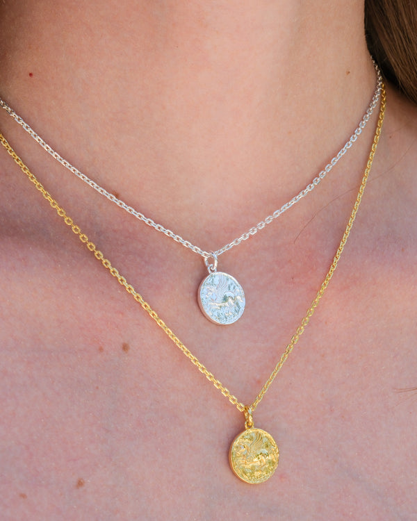 Pegasus Coin Necklace