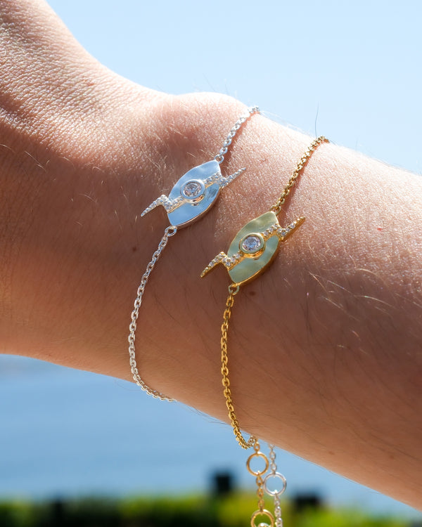 Zeus Bolt Eye Bracelet