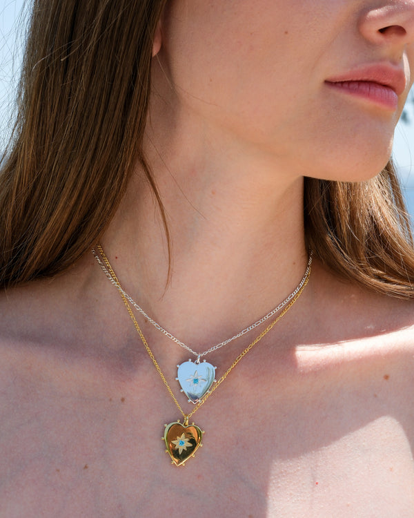 Sapphire Heart Necklace