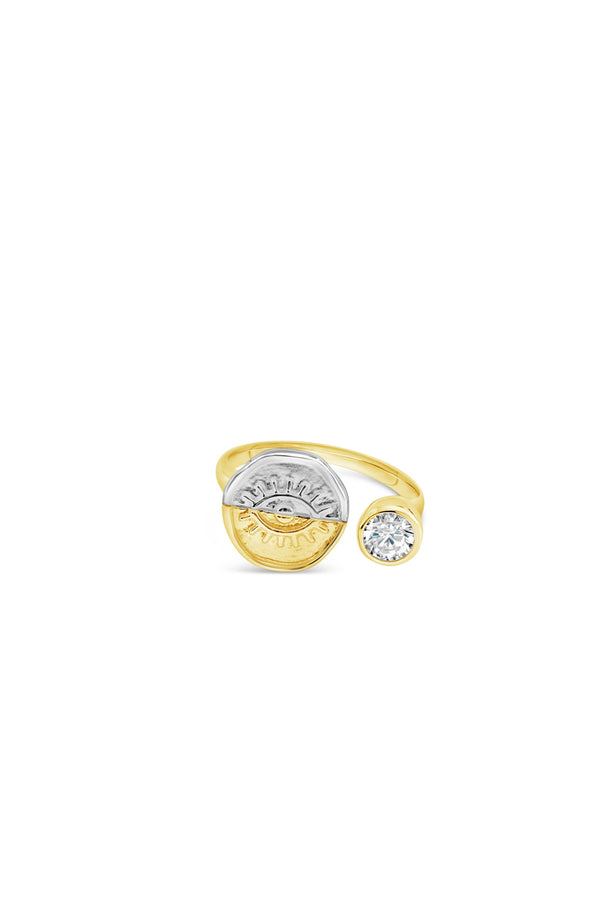 Guiding Moonlight Two Tone Ring