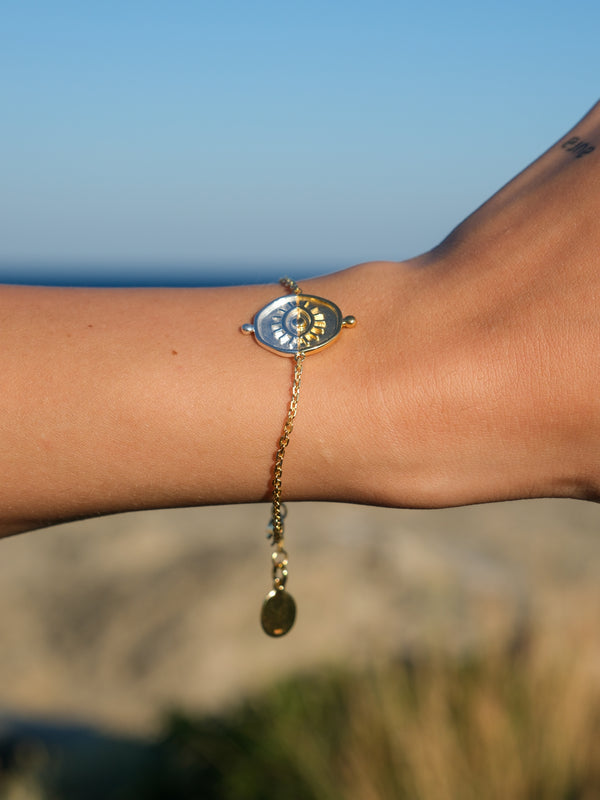 Guiding Moonlight Two Tone Bracelet