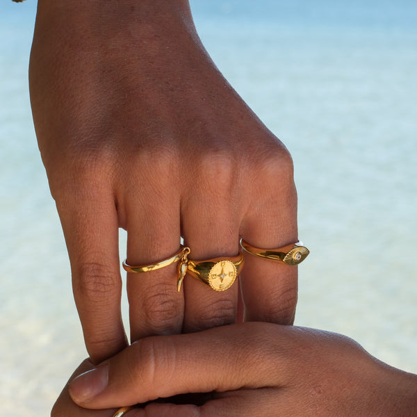 Ocean Sunrise Eye Ring