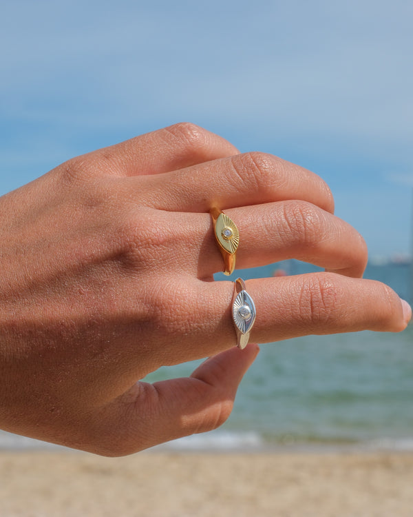 Ocean Sunrise Eye Ring