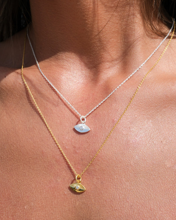 Ocean Sunrise Eye Necklace