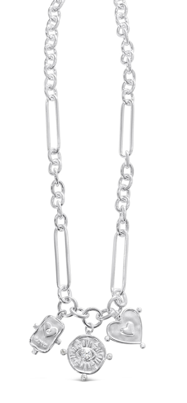 Signature Pendant Link Chain Necklace