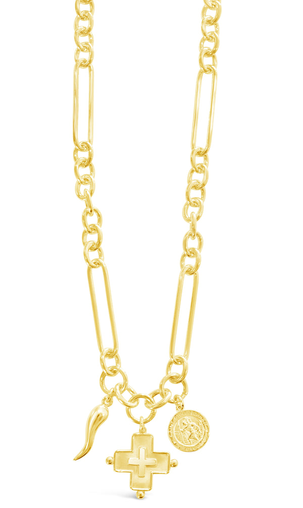 Signature Pendant Link Chain Necklace