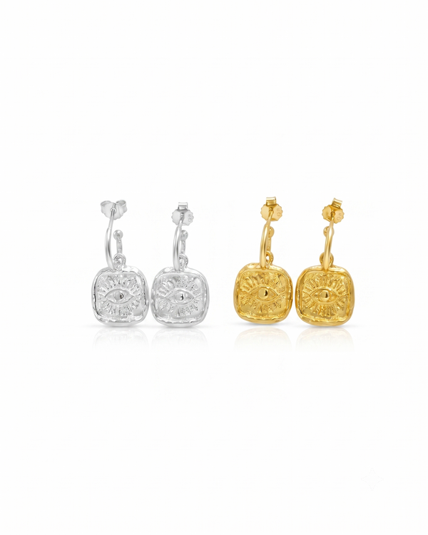 Treasure Me Forever Earrings in Sterling Silver and 18K Gold Plated