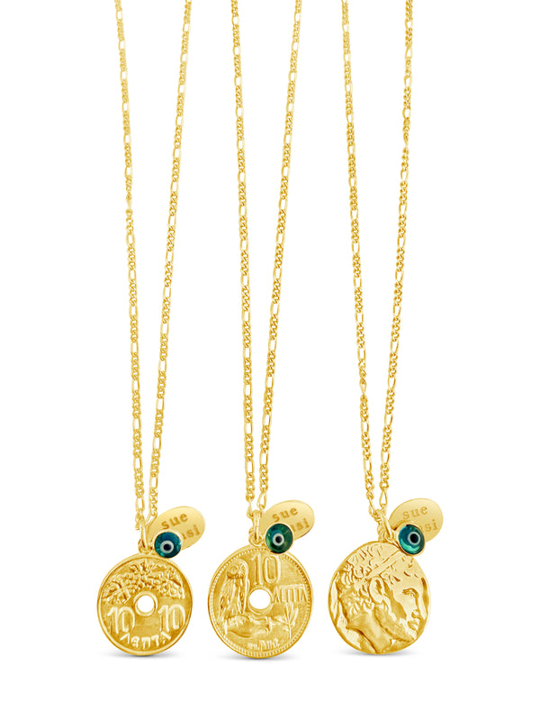 Greek Lucky Coin Necklace