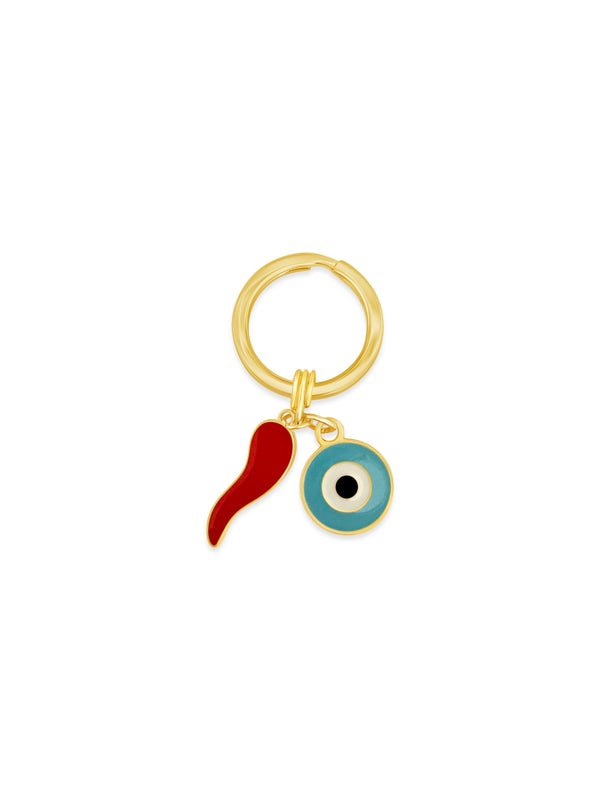 Mini Chilli & Eye Keyring