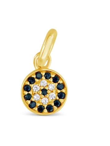 14K Solid Gold Eye Charm
