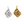 Aphrodite Love Words Pendant in Sterling Silver and 18K Gold Plated