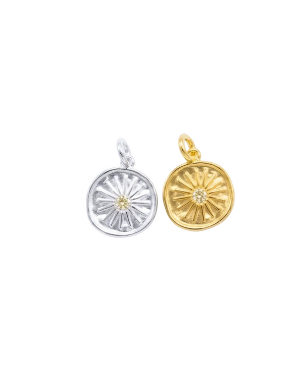 Apollo Sun Pendant in Sterling Silver and 18K Gold Plated