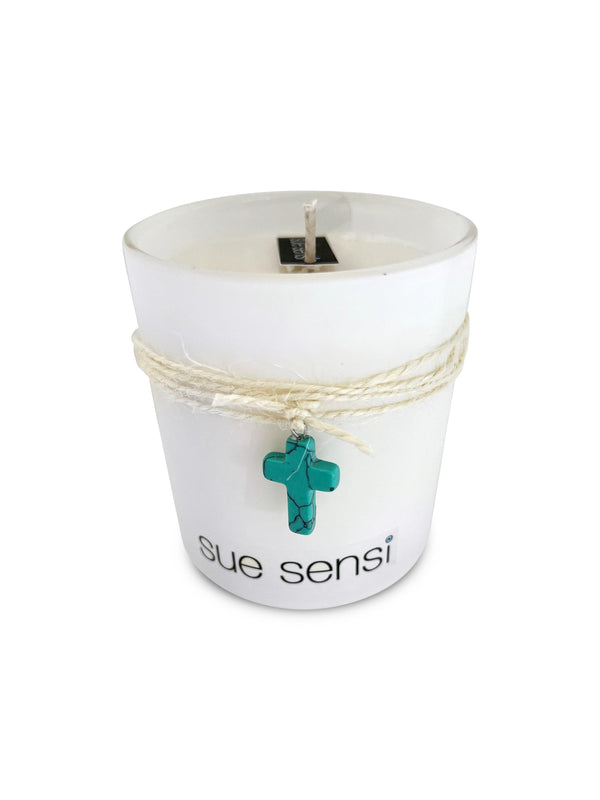Cross faith candle - Sue Sensi