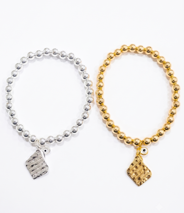 Aphrodite Love Words Bracelet in Sterling Silver and 18K Gold Plated
