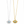 All Blue Eye Necklace in Sterling Silver and 18K Gold Plated
