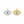 All Blue Eye Pendant in Sterling Silver and 18K Gold Plated