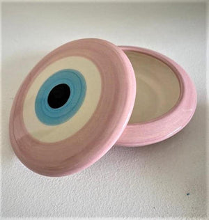 Evil Eye round jewellery box - Sue Sensi