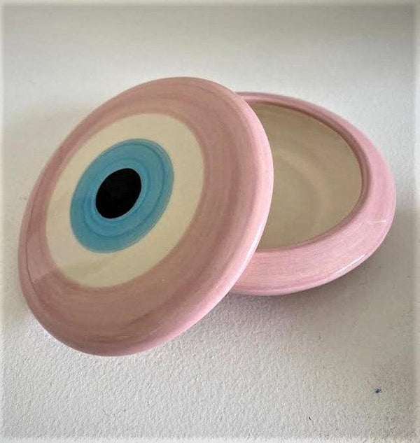 Evil Eye round jewellery box - Sue Sensi