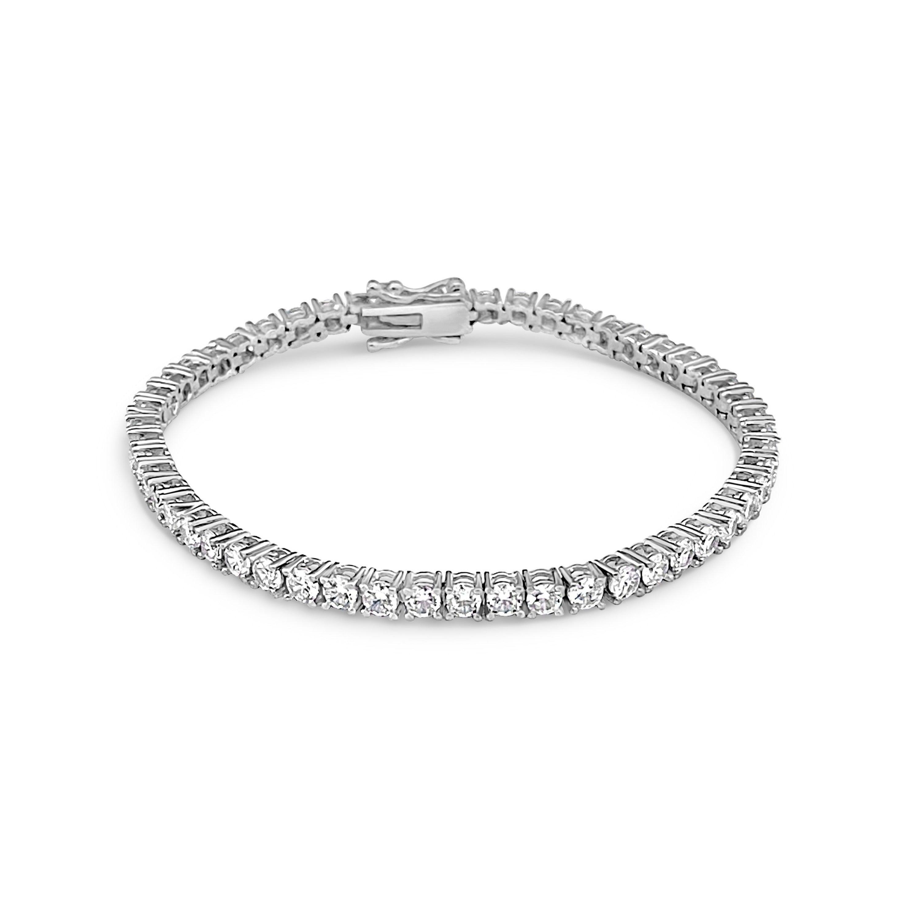 The Dazzling Tennis Bracelet- Platinum - 5 cent - Diamond Jewellery at Best  Prices in India | SarvadaJewels.com