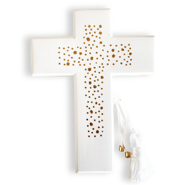 Strong in faith cross tile - Sue Sensi